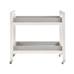 Jupiter Bar Cart In White Sand/Blue Seagrass Color