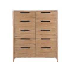 Walker Drawer Chest In Organic Natural Oak Color