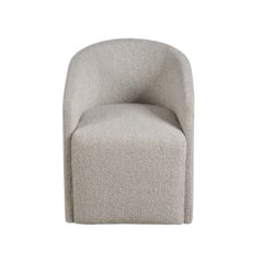 Marlow Dining Chair In Aged Satin Pewter Color