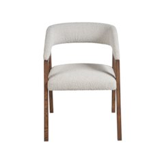 Barrel Back Dining Chair In Aged Satin Pewter Finish Color