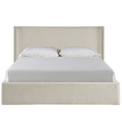 Owen Storage Bed Queen in White Oak Color