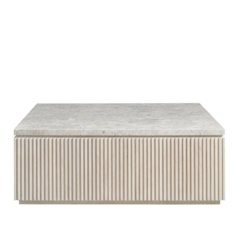 Carmen Cocktail Table in White Oak Color