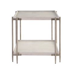 Selkie End Table in White Oak Color