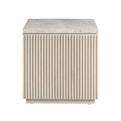 Carmen Side Table in White Oak Color