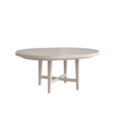 Scavino Round Dining Table in White Oak Color