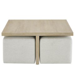 Dockside Cocktail Table W Ottomans