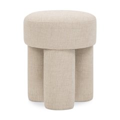 Larson Beige Polyester Fabric Ottoman/Stool