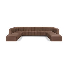 Arc Brown Vegan Leather Modular Sofa