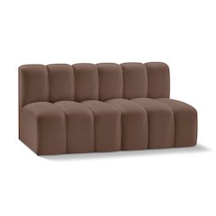 Arc Brown Vegan Leather Modular Sofa