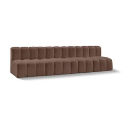 Arc Brown Vegan Leather Modular Sofa