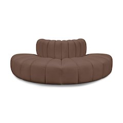 Arc Brown Vegan Leather Modular Sofa
