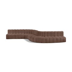 Arc Brown Vegan Leather Modular Sofa
