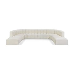 Arc Cream Vegan Leather Modular Sofa