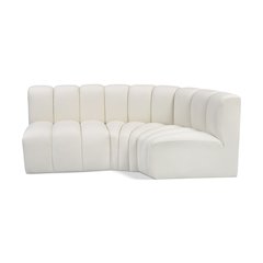 Arc Cream Vegan Leather Modular Sofa