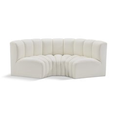 Arc Cream Vegan Leather Modular Sofa