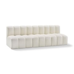 Arc Cream Vegan Leather Modular Sofa