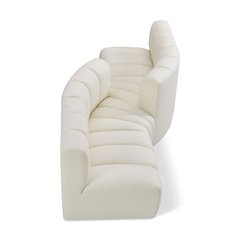 Arc Cream Vegan Leather Modular Sofa