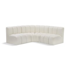 Arc Cream Vegan Leather Modular Sofa