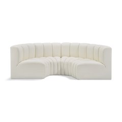 Arc Cream Vegan Leather Modular Sofa