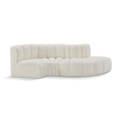 Arc Cream Vegan Leather Modular Sofa