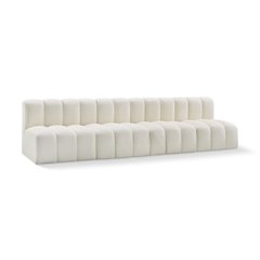 Arc Cream Vegan Leather Modular Sofa