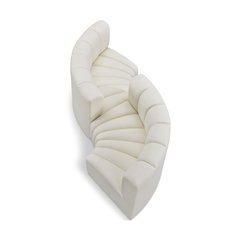 Arc Cream Vegan Leather Modular Sofa