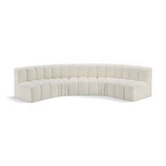 Arc Cream Vegan Leather Modular Sofa