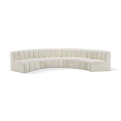 Arc Cream Vegan Leather Modular Sofa