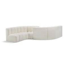 Arc Cream Vegan Leather Modular Sofa