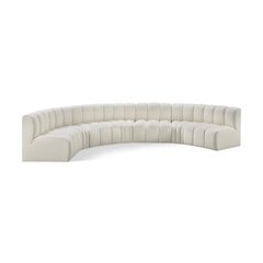 Arc Cream Vegan Leather Modular Sofa