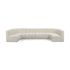 Arc Cream Vegan Leather Modular Sofa