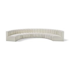 Arc Cream Vegan Leather Modular Sofa