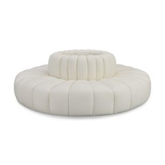 Arc Cream Vegan Leather Modular Sofa