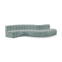 Arc Mint Green Vegan Leather Modular Sofa
