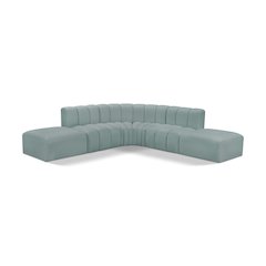 Arc Mint Green Vegan Leather Modular Sofa