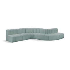 Arc Mint Green Vegan Leather Modular Sofa
