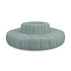 Arc Mint Green Vegan Leather Modular Sofa