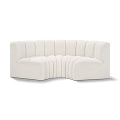 Arc Cream Boucle Fabric Modular Sofa