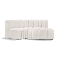 Arc Cream Boucle Fabric Modular Sofa