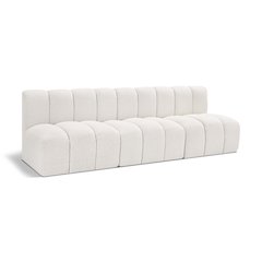 Arc Cream Boucle Fabric Modular Sofa