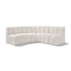Arc Cream Boucle Fabric Modular Sofa