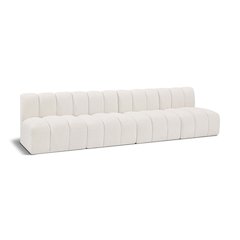 Arc Cream Boucle Fabric Modular Sofa