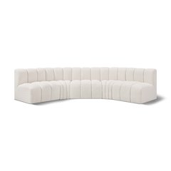 Arc Cream Boucle Fabric Modular Sofa