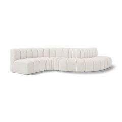 Arc Cream Boucle Fabric Modular Sofa
