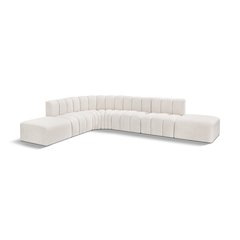 Arc Cream Boucle Fabric Modular Sofa