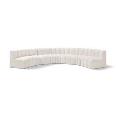 Arc Cream Boucle Fabric Modular Sofa