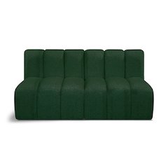 Arc Green Boucle Fabric Modular Sofa