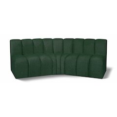 Arc Green Boucle Fabric Modular Sofa