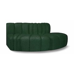 Arc Green Boucle Fabric Modular Sofa