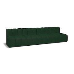 Arc Green Boucle Fabric Modular Sofa